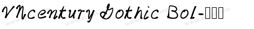 VNcentury Gothic Bol字体转换